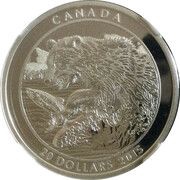 20 Dollars - Elizabeth II The Catch, Canada, 2015 reverse image