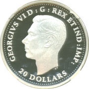 20 Dollars In the name of George VI; Italian Campaign obverse image