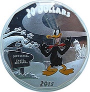 20 Dollars - Elizabeth II Daffy Duck, Canada, 2015 reverse image