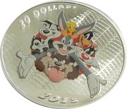 20 Dollars - Elizabeth II Merrie Melodies, Canada, 2015 reverse image