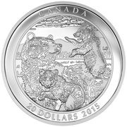 20 Dollars - Elizabeth II Family, Canada, 2015 reverse image