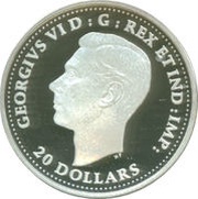 20 Dollars In the name of George V; Patrol Against U-Boats obverse image