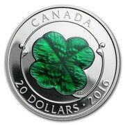 20 Dollars - Elizabeth II Lucky Four-Leaf Clover, Canada, 2016 reverse image