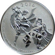 20 Dollars - Elizabeth II Batman vs Superman: Dawn of Justice, Canada, 2016 reverse image