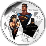 20 Dollars - Elizabeth II Dawn of Justice - The Trinity, Canada, 2016 reverse image