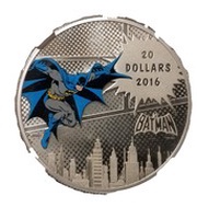20 Dollars - Elizabeth II Batman, Canada, 2016 reverse image