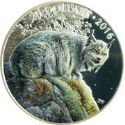 20 Dollars - Elizabeth II Canadian Lynx, Canada, 2016 reverse image