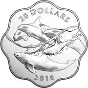 20 Dollars - Elizabeth Orcas, Canada, 2016 reverse image
