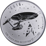 20 Dollars - Elizabeth II Star Trek, Canada, 2016 reverse image