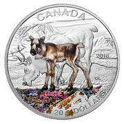 20 Dollars - Elizabeth II Le caribou, Canada, 2016 reverse image