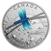 20 Dollars - Elizabeth II Dragonfly, Canada, 2017 reverse image