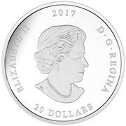 20 Dollars - Elizabeth II Jewel of the Rain: Sugar Maple Leaves obverse image