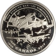 20 Dollars In the name of George VI; Bombing Campaign, Canada, 2017 reverse image