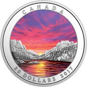20 Dollars - Elizabeth II Fiery Sky, Canada, 2017 reverse image