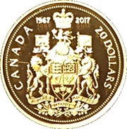 20 Dollars - Elizabeth II Centennial Coat of Arms; 2017 Version, Canada, 2017 reverse image