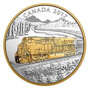 20 Dollars - Elizabeth II GE ES44AC Locomotive, Canada, 2017 reverse image