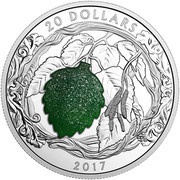20 Dollars - Elizabeth II Birch Leaves, Canada, 2017 reverse image