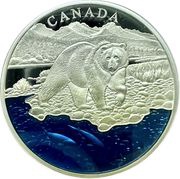 20 Dollars - Elizabeth II The Grizzly Bear, Canada, 2017 reverse image