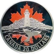 20 Dollars - Elizabeth II 1 oz. Canadas Coast Atlantic Coast, Canada, 2017 reverse image