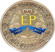 20 Dollars - Elizabeth II Platinum wedding anniversary, Canada, 2017 reverse image