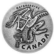 20 Dollars - Elizabeth II Gorgosaurus, Canada, 2018 reverse image