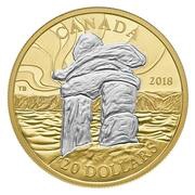 20 Dollars - Elizabeth II Canada's Iconic Inukshuk - Guiding the Way, Canada, 2018 reverse image