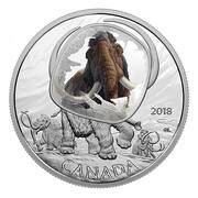 20 Dollars - Elizabeth II Woolly Mammoth, Canada, 2018 reverse image