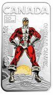 20 Dollars - Elizabeth II Captain Canuck, Canada, 2018 reverse image