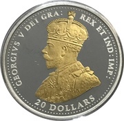 20 Dollars In the name of George V; Canada’s Hundred Days obverse image