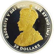 20 Dollars In the name of George V; Armistice of Compiègne obverse image