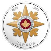 20 Dollars - Elizabeth II 25th Anniversary - Star of Military Valour, Canada, 2018 reverse image