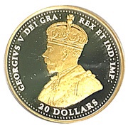 20 Dollars In the name of George V; WWI - Newfoundland obverse image