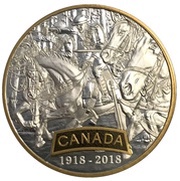 20 Dollars In the name of George VI; WWI - Canada, Canada, 2018 reverse image