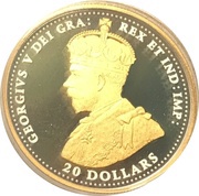 20 Dollars In the name of George V; WWI - Great Britain obverse image