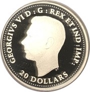 20 Dollars In the name of George VI; Dieppe Raid obverse image