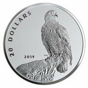 20 Dollars - Elizabeth II Bald Eagle, Canada, 2019 reverse image