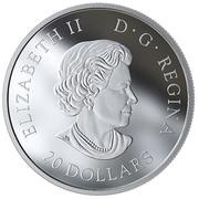 20 Dollars - Elizabeth II Canada's National Flag obverse image