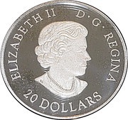 20 Dollars - Elizabeth II Polar Bear obverse image