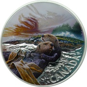 20 Dollars - Elizabeth II Sea Otter, Canada, 2019 reverse image