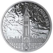 20 Dollars - Elizabeth II Lights of Parliament Hill, Canada, 2019 reverse image