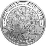 20 Dollars In the name of George VI; Liberation of the Netherlands, Canada, 2020 reverse image