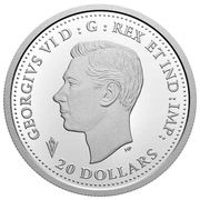 20 Dollars In the name of George VI; Victory in Europe obverse image