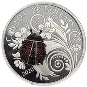 20 Dollars - Elizabeth II Ladybug reverse image