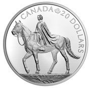20 Dollars - Elizabeth II Queen Elizabeth II Equestrian Monument, Canada, 2021 reverse image