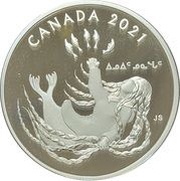 20 Dollars - Elizabeth II Inuit Nunangat, Canada, 2021 reverse image