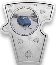 20 Dollars - Elizabeth II Canadian Passages; Snowmobile, Canada, 2022 reverse image