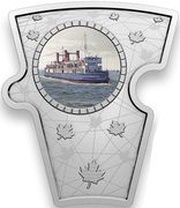 20 Dollars - Elizabeth II Canadian Passages; Train Ferry, Canada, 2022 reverse image