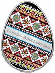 20 Dollars - Elizabeth II Pysanka, Canada, 2022 reverse image