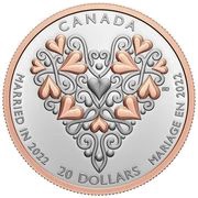 20 Dollars - Elizabeth II Wedding Day, Canada, 2022 reverse image