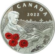 20 Dollars - Elizabeth II Remembrance Day, Canada, 2022 reverse image